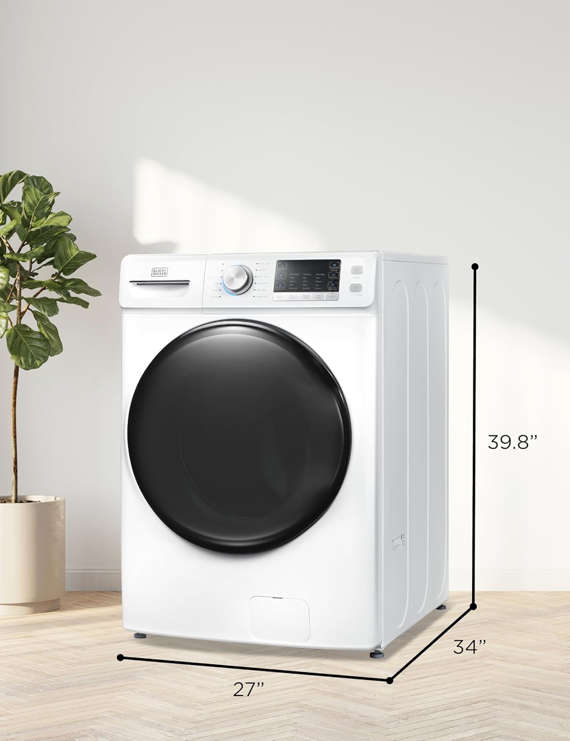 BLACK DECKER Portable Washer 0.9 Cu Ft 5 Cycles Top Load BPWM09W