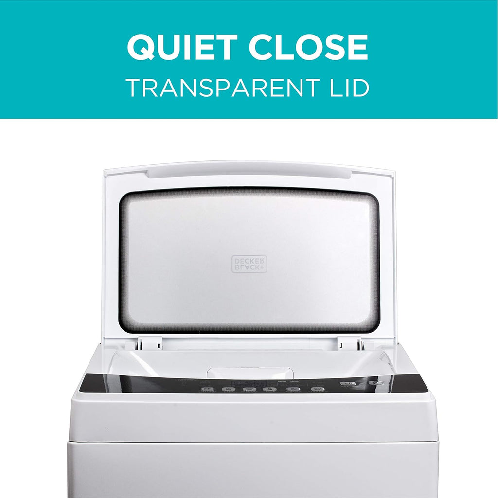 BLACK DECKER Portable Washer 0.9 Cu Ft 5 Cycles Top Load BPWM09W