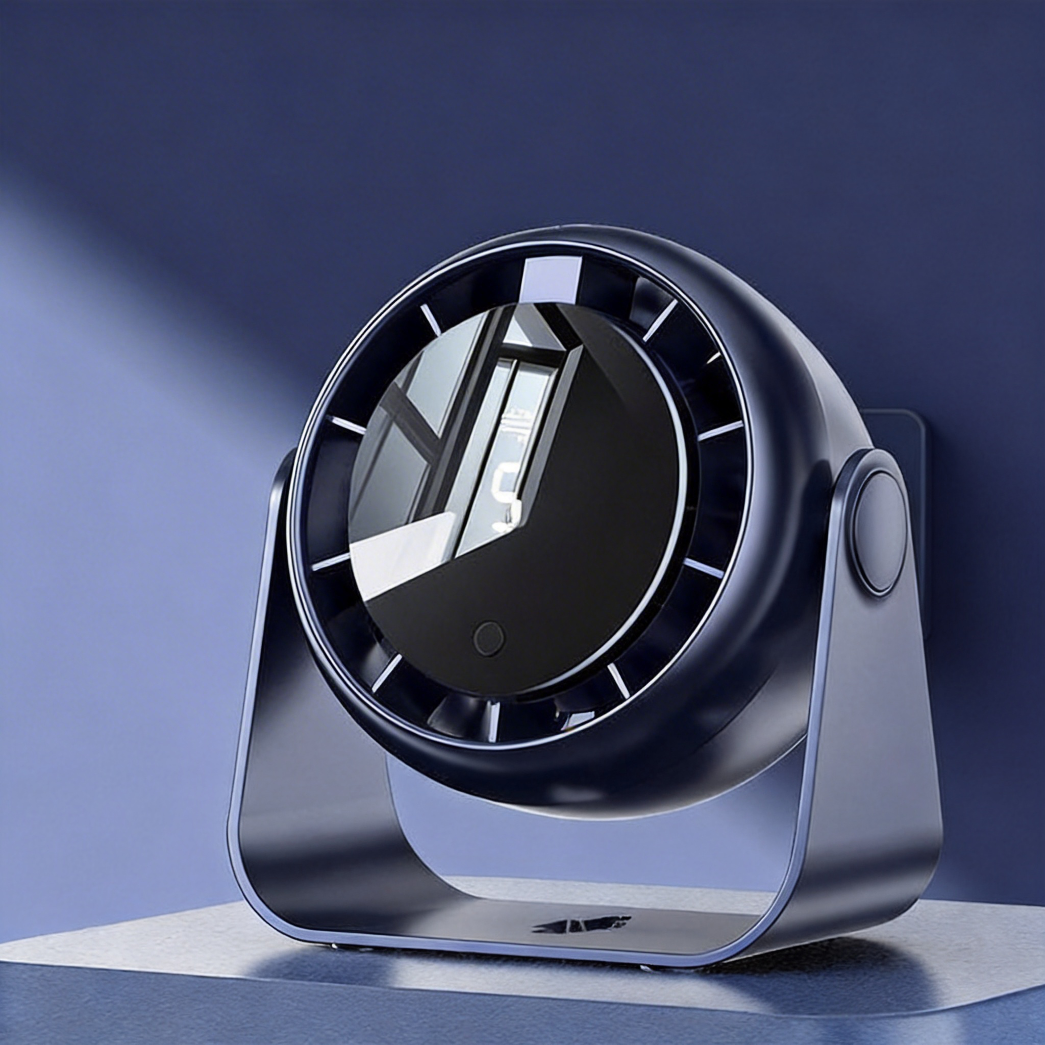 OrbitPro 100-Speed Smart Desktop Fan - with Wall Mount & Digital Knob (Space Grey / Cream White)