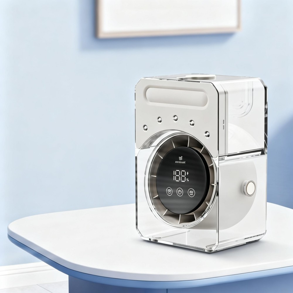 ArcticMist 3-in-1 Evaporative Air Cooler - with 5-Hole Misting & Stepless Speed (Glacier White)