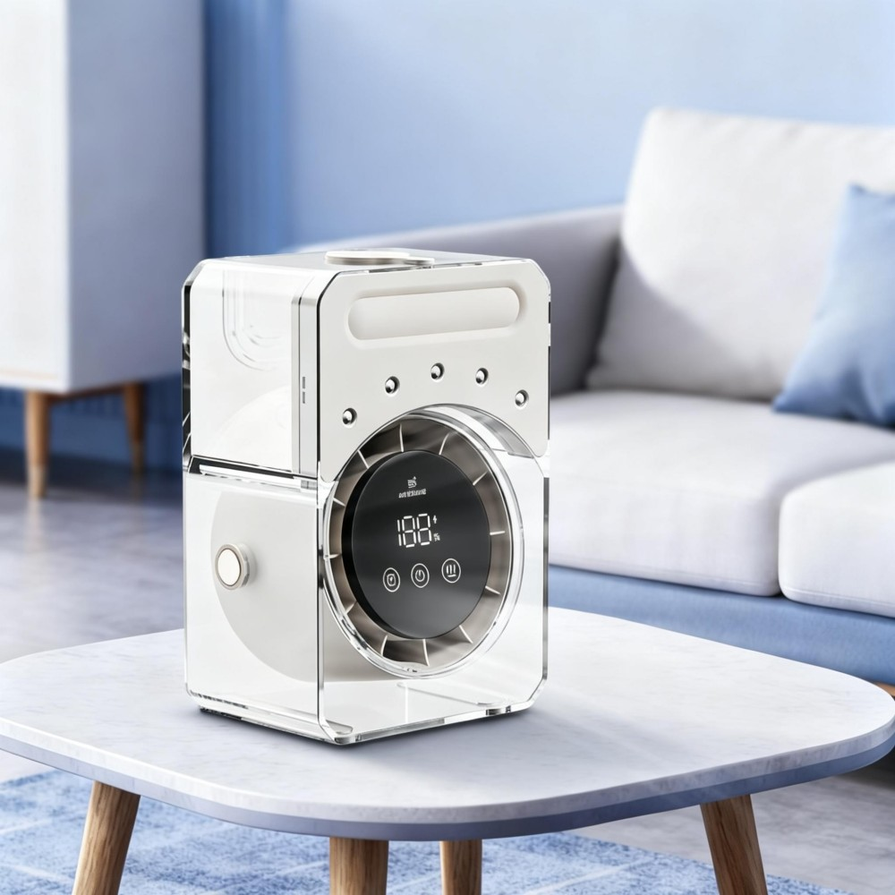 ArcticMist 3-in-1 Evaporative Air Cooler - with 5-Hole Misting & Stepless Speed (Glacier White)