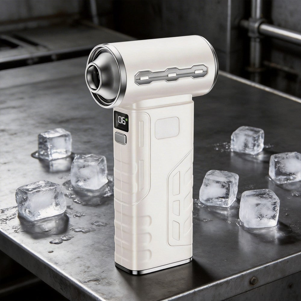 PocketJet Mini Turbo Fan - 130,000 RPM with 3 Nozzles (Ivory White / Sakura Pink / Slate Grey)