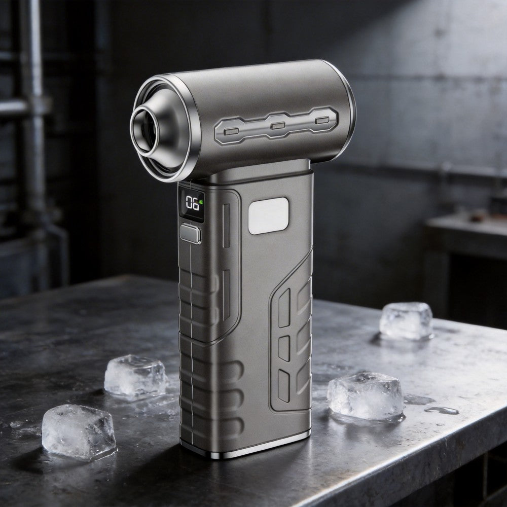 PocketJet Mini Turbo Fan - 130,000 RPM with 3 Nozzles (Ivory White / Sakura Pink / Slate Grey)