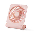 Pink mini personal fan USB rechargeable